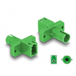 DeLOCK Delock Optical Fiber Hybrid Coupler LC Simplex female to ST Simplex female green