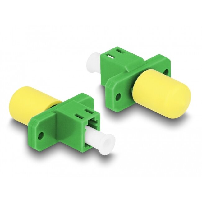 Delock Optical Fiber Hybrid Coupler LC Simplex female to ST Simplex female green