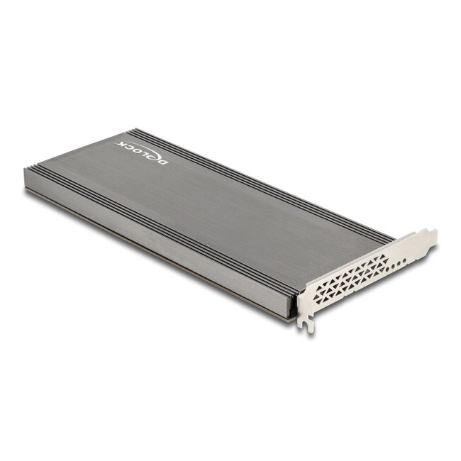Delock PCI Express 4.0 x16 Card to 4 x internal NVMe M.2 Key M with Heat Sink and Fan - Bifurcation