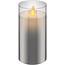 Goobay LED Real Wax Candle in Glass, 7.5 x 15 cm