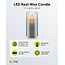 Goobay LED Real Wax Candle in Glass, 7.5 x 15 cm