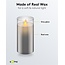 Goobay LED Real Wax Candle in Glass, 7.5 x 15 cm