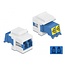 Delock Keystone Module LC Duplex female to LC Duplex female with laser protection flip inside