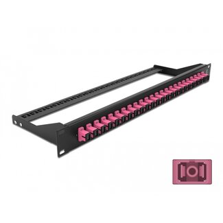DeLOCK Delock 19″ Fibre Patch Panel 24 port SC Simplex violet