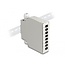 Delock Fiber Optic Distribution Box for DIN rail 8 port grey