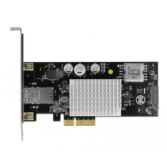Delock PCI Express Card to 1 x 10GBase-T LAN PoE+ RJ45