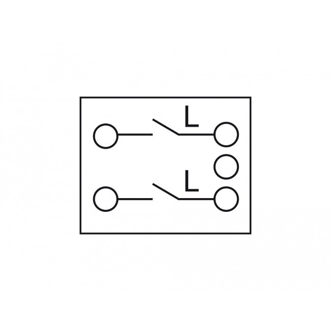 Delock Easy 45 1-gang Switch 2-pole 1-way 45 x 45 mm, white