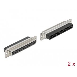 DeLOCK Delock D-Sub 37 pin crimp female, metal, 2 pieces