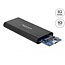 Delock External Enclosure for M.2 NVMe PCIe SSD with SuperSpeed USB 10 Gbps (USB 3.1 Gen 2) USB Type-C™ female