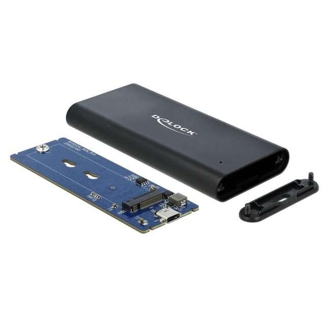 Delock External Enclosure for M.2 NVMe PCIe SSD with SuperSpeed USB 10 Gbps (USB 3.1 Gen 2) USB Type-C™ female
