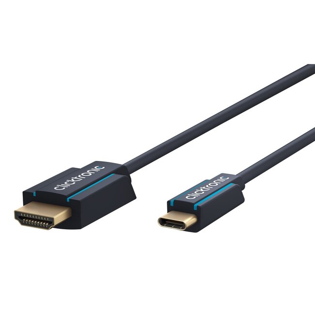 Clicktronic USB-C™ to HDMI™ Adapter Cable 1 m