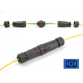 DeLOCK Delock Optical Fiber Cable Connector SC Simplex female to SC Simplex female UPC waterproof