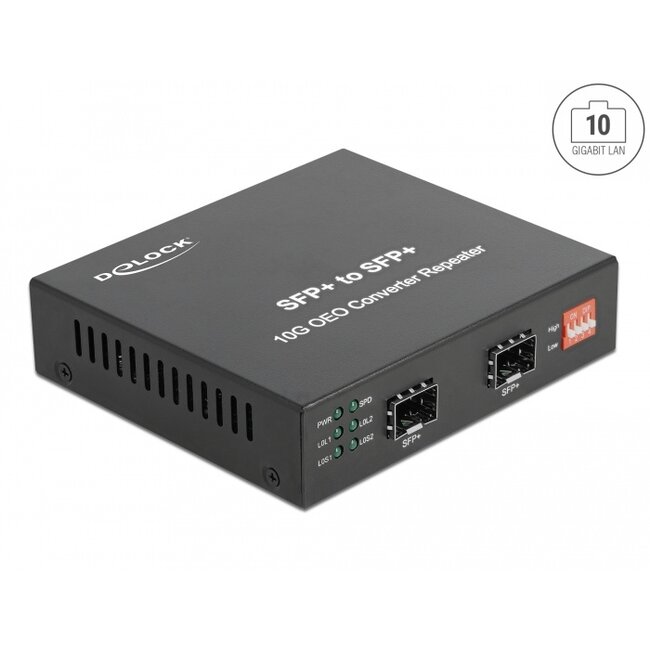 Delock Media Converter 10GBase-R SFP+ to SFP+