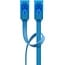 Goobay CAT 6A Flat Patch Cable U/UTP, blue 1 m