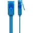 Goobay CAT 6A Flat Patch Cable U/UTP, blue 1 m