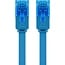 Goobay CAT 6A Flat Patch Cable U/UTP, blue 1 m