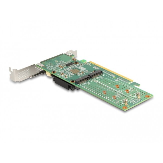 Delock PCI Express x16 Card to 4 x internal NVMe M.2 Key M - Low Profile Form Factor