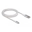 Delock USB data and power cable for iPhone™, iPad™, iPod™ DuPont™ Kevlar® white 3 m
