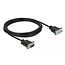 Delock Serial Cable RS-232 D-Sub9 male to female with narrow plug housing 3 m