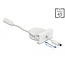 Delock Easy 45 Module Power Retractable Cable DC 5.5 x 2.1 mm female / male white