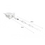 Delock Easy 45 Module Power Retractable Cable DC 5.5 x 2.1 mm female / male white
