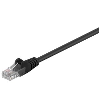 Goobay Goobay CAT 5e Patch Cable, U/UTP, black 0.5 m