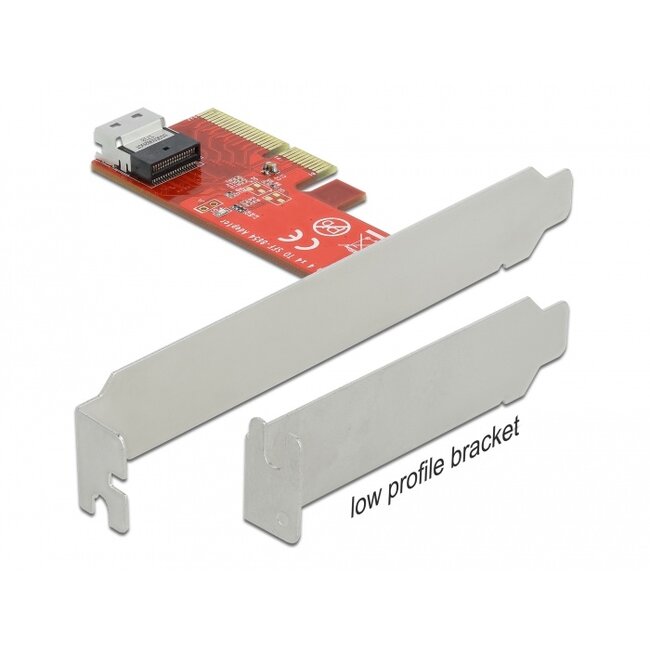Delock PCI Express x4 Card to 1 x internal SFF-8654 4i NVMe - Low Profile Form Factor
