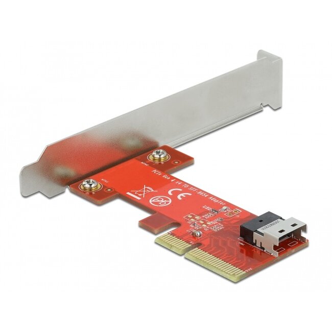 Delock PCI Express x4 Card to 1 x internal SFF-8654 4i NVMe - Low Profile Form Factor