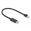 Delock Serial Connection Cable with FTDI chipset, USB 2.0 Type-A male to RS-232 RJ45 male 25 cm black