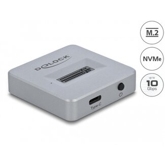 DeLOCK Delock M.2 Docking Station for M.2 NVMe PCIe SSD with USB Type-C™ female