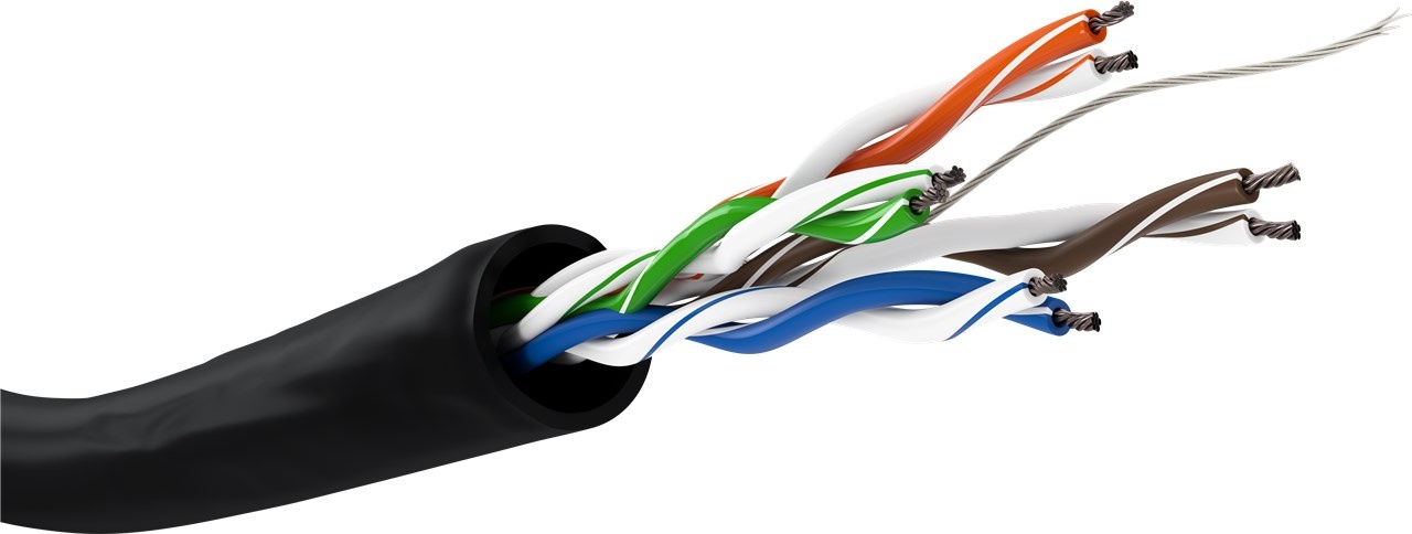 Goobay 57196. Snoerlengte: 100 m, Kabel standaard: Cat5e, Kabelafscherming: U/UTP (UTP)