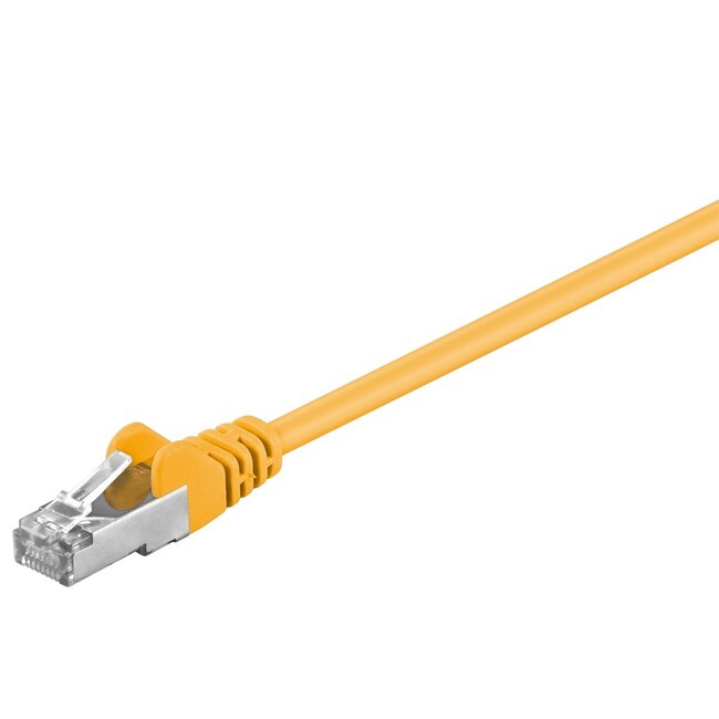 Goobay CAT 5e Patch Cable, F/UTP, yellow 0.5 m