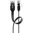 Goobay CAT 6 Flat Patch Cable, U/UTP, black 3 m