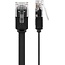 Goobay CAT 6 Flat Patch Cable, U/UTP, black 3 m