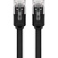 Goobay CAT 6 Flat Patch Cable, U/UTP, black 3 m