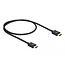 Delock Coaxial High Speed HDMI Cable 48 Gbps 8K 60 Hz black 0.5 m