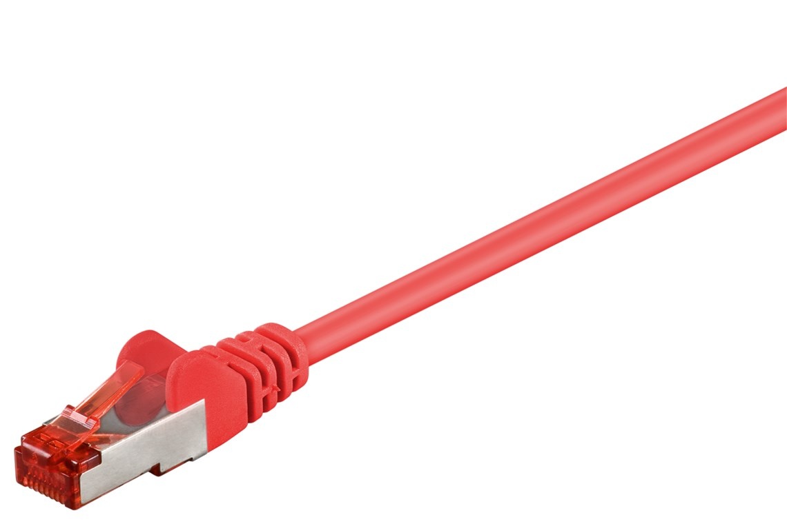 CAT 6 patchkabel S/FTP (PiMF), rood
