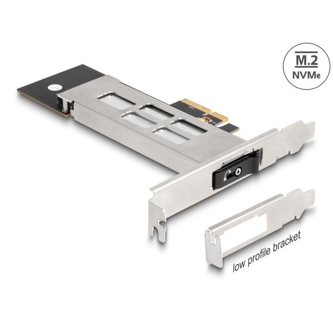 Delock Mobile Rack PCI Express Card for 1 x M.2 NMVe SSD - Low Profile Form Factor
