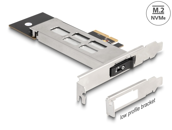 Delock Mobile Rack PCI Express Card for 1 x M.2 NMVe SSD - Low Profile Form Factor |
