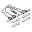 Delock M.2 Card to 4 x Serial RS-232 DB9 with Standard and Low Profile slot brackets