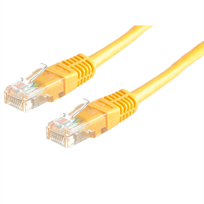 ROLINE patchkabel Cat.5e (Klasse D) UTP, geel, 3 m