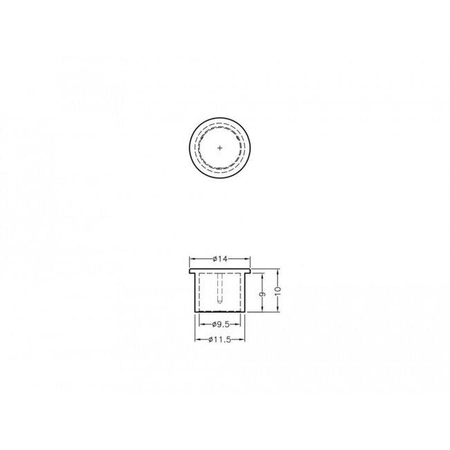 Delock Dust Cover for F jack 10 pieces black