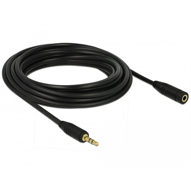 Delock Extension Cable Audio Stereo jack 3.5 mm male / female 5 m