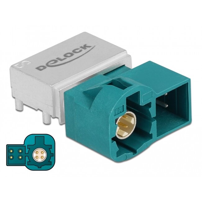 Delock HSD Z male +4 power pins PCB