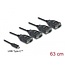 Delock Adapter USB Type-C™ to 4 x Serial RS-232 DB9 with 15 kV ESD protection