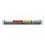 Delock 19″ Keystone Patch Panel 24 port with cable fixing rail, labelling field and dust protection 1U black