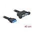 Delock Cable USB 3.0 pin header female to 2 x USB 3.0-A female parallel