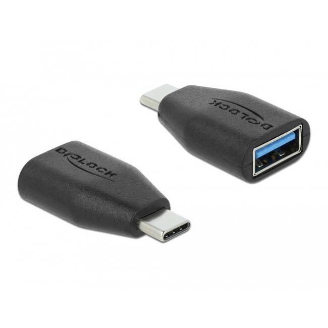 Delock Adapter SuperSpeed USB 10 Gbps (USB 3.1 Gen 2) USB Type-C™ male > Type-A female