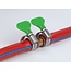 Delock Butterfly Hose Clamp stainless steel 400 SS 20 - 35 mm 5 pieces green