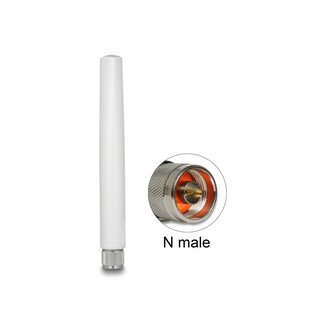 DeLOCK Delock LoRa 868 MHz Antenna N plug 2.09 dBi omnidirectional fixed outdoor white